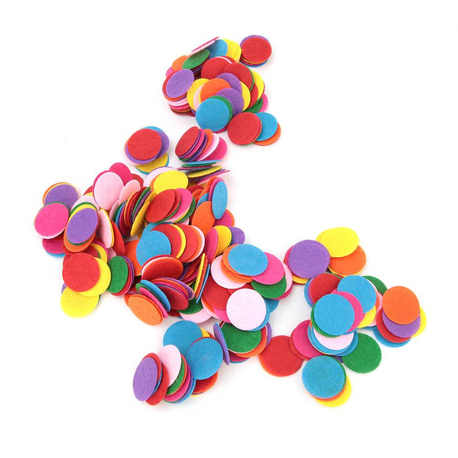 GoolRC Filz Unterlagen Rund Multicolor, Durchmesser: 2,5 cm, 500 Stück für Party und Hochzeit - Bild 2