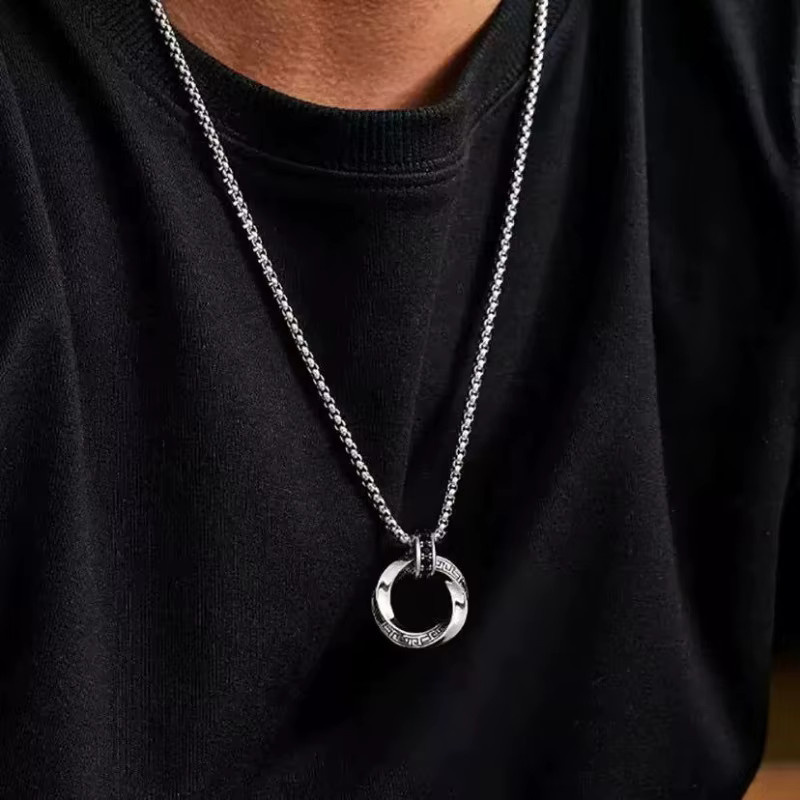 SAY Halskette Anhänger, 925 Silber, Vintage, Unisex - Bild 3