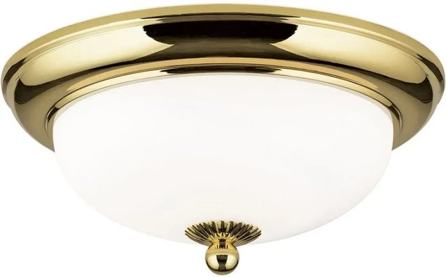 Orion Leuchten Deckenleuchte Empira in Gold mit Glas und Metall, Durchmesser: 26 cm - Bild 1