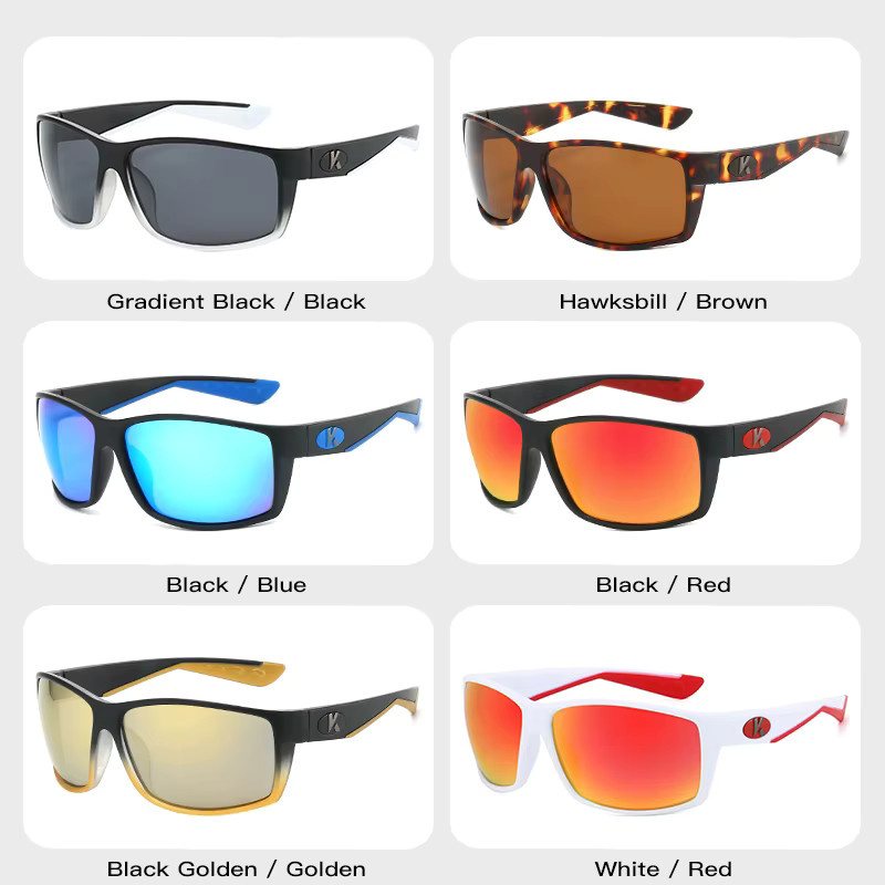 Karos Sonnenbrille, polarisiert, Vollrand, rechteckig, Kunststoff, Unisex - Bild 3