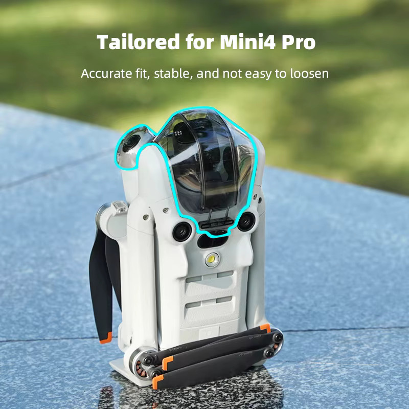 DJI Mini 4 Pro Objektivdeckel als transparenter Gimbal Kamera Schutzhülle mit Quick Release Lock Case - Bild 2