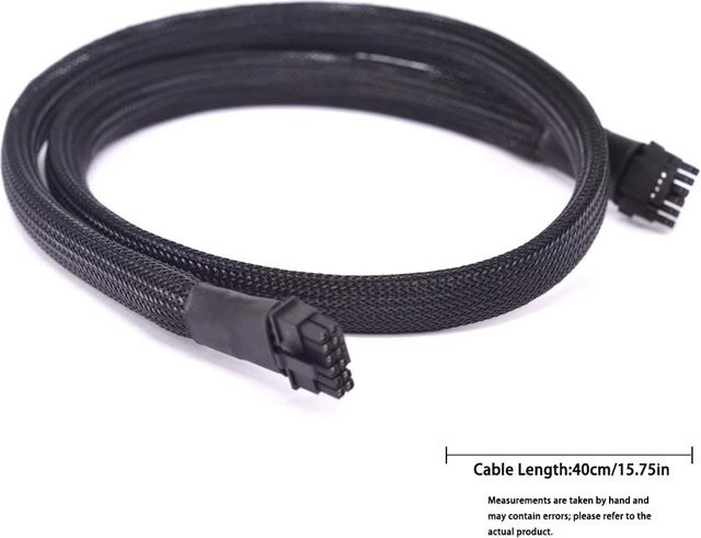 T.F.SKYWINDINTL GPU-Verlängerungskabel ATX 3.0 16-Pin 12VHPWR PCIe Gen 5.0 Adapter für 600W, Schwarz - Bild 1