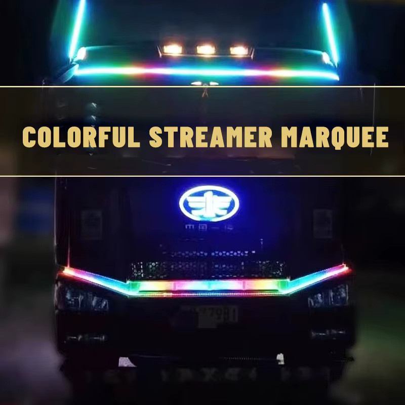 Flexible RGB LED Lichtleiste für LKW und Bar, bunte SMD LED Dekolicht mit 24V, Multicolor - Bild 2