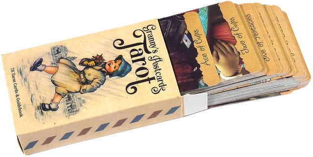Anlina Omas Postkarten Oracle-Karten, Tarot-Decks, beige - Bild 1