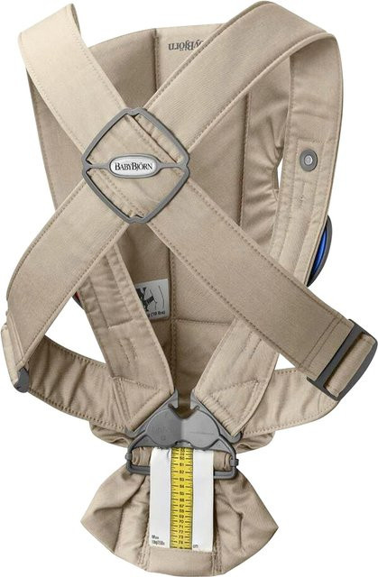 Babybjörn Babytrage Mini Buckle Carrier in Beige aus Polyester und Baumwolle - Bild 1