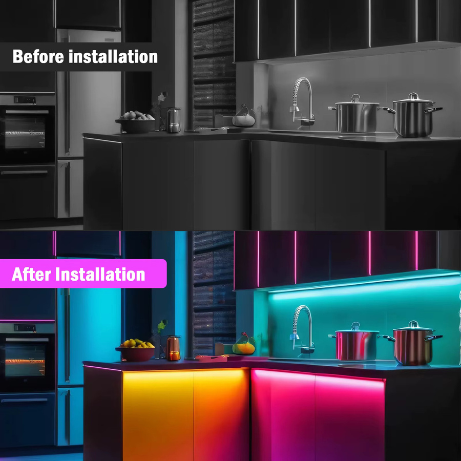 KISUFU FCOB LED-Streifen RGBWW dimmbar in Multicolour - Bild 4