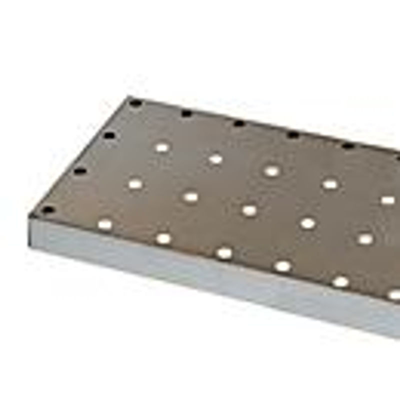 Lochblecheinsatz Standard für asecos Chemikalienschränke CS und CX Serie aus Stahlblech in Silber, B/T/H: 73,1 x 41,2 x 4,1 cm, bis 60 kg - Bild 2