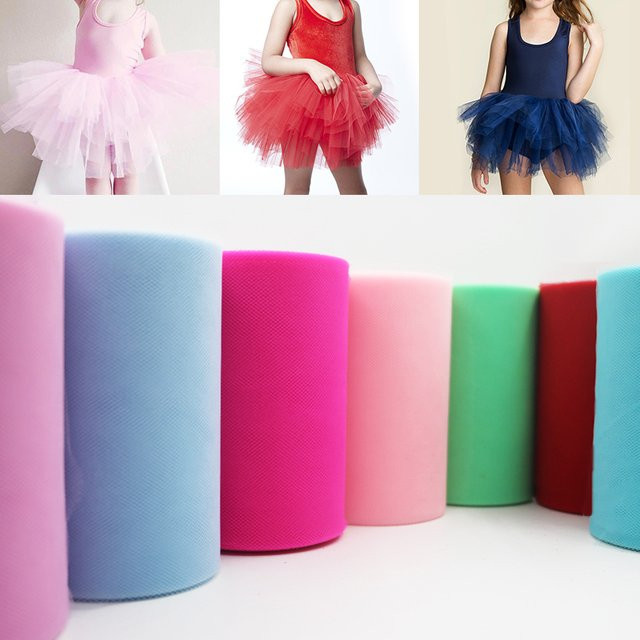 FEEUNM Tüllrolle Organza in Grün und Multicolour für Hochzeitsdekoration, Babyparty und Tutu-Bastelarbeiten, Breite: 15 cm, Länge: 91,44 m (100 Yards) - Bild 1