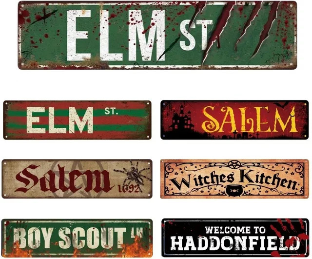 Vintage Horrorfilm Metall-Wandschild von CIFBUY, multicolor, B/H: 30 x 20 cm - Bild 1