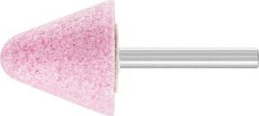 PFERD TOOLS STEEL EDGE Schleifstift Form A 4 für Stahl und Stahlguss, Ø 32 x 32 mm, Schaft-Ø 6 mm, Pink - Bild 1