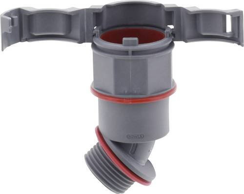 Wiska Verschraubung Grau M63 x 1.5 45° aus Kunststoff 5er Pack - Bild 1