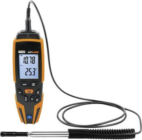 HT Instruments HTA105 Anemometer in Orange mit Messbereich 0,1 bis 20 m/s - Bild 1