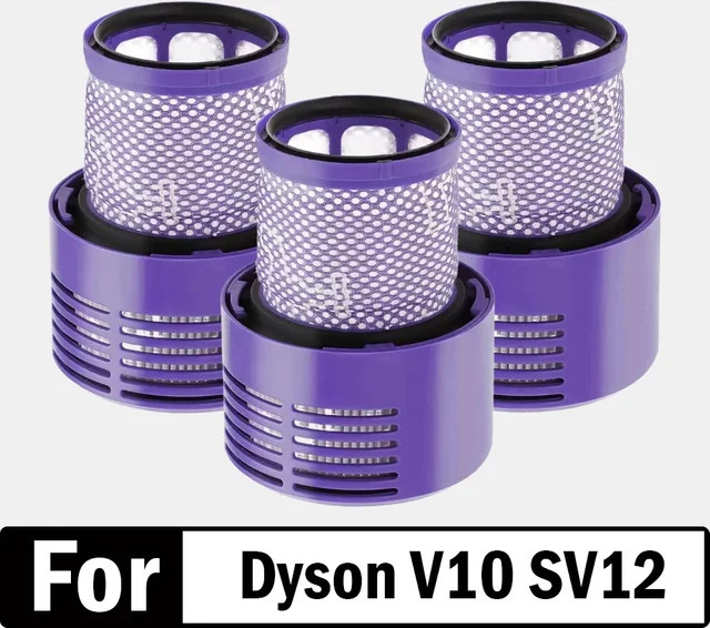 Waschbarer HEPA-Ersatzfilter in Lila für Dyson V10 SV12 Staubsauger aus Kunststoff - Bild 1