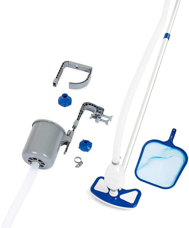 Bestway Flowclear Poolpflege Set in Blau mit Poolabsauger und Zubehör - Bild 1