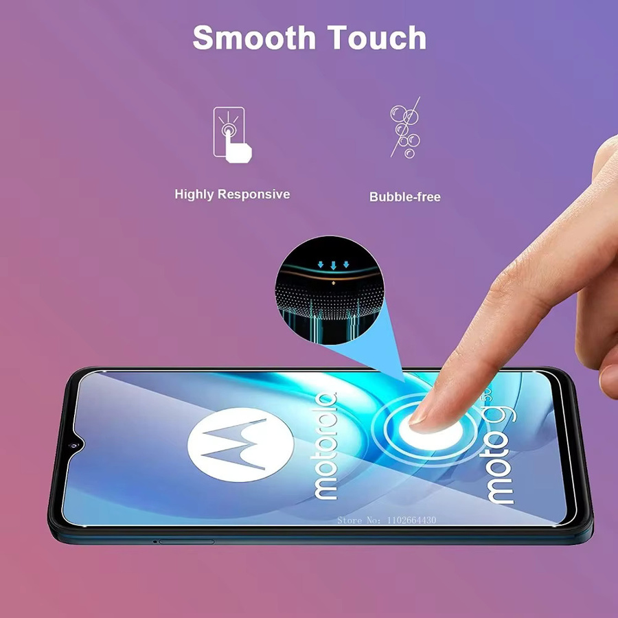2/4er Set HD gehärtetes Schutzglas für Motorola Moto G14 G54 G84 G62 G42 G32 G82 E22 G22 G52 G50 G31 G41 G71 5G in Transparent - Bild 3