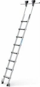ZARGES Comfortstep Trec LH Plattformleiter aus Aluminium mit 8 Stufen in Silber