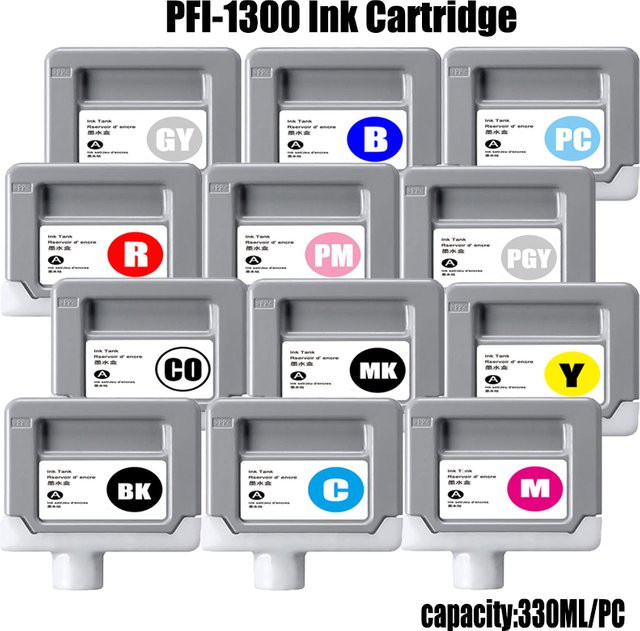 Canon PFI-1300 Premium-Tintenpatrone für Canon Pro 2000 4000 6000 6100 4000s 6000s 6100s Drucker, 330 ml - Bild 1