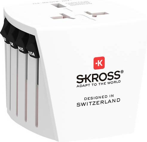 Skross Reiseadapter MUV Micro Adapter und Converter in Weiß - Bild 1