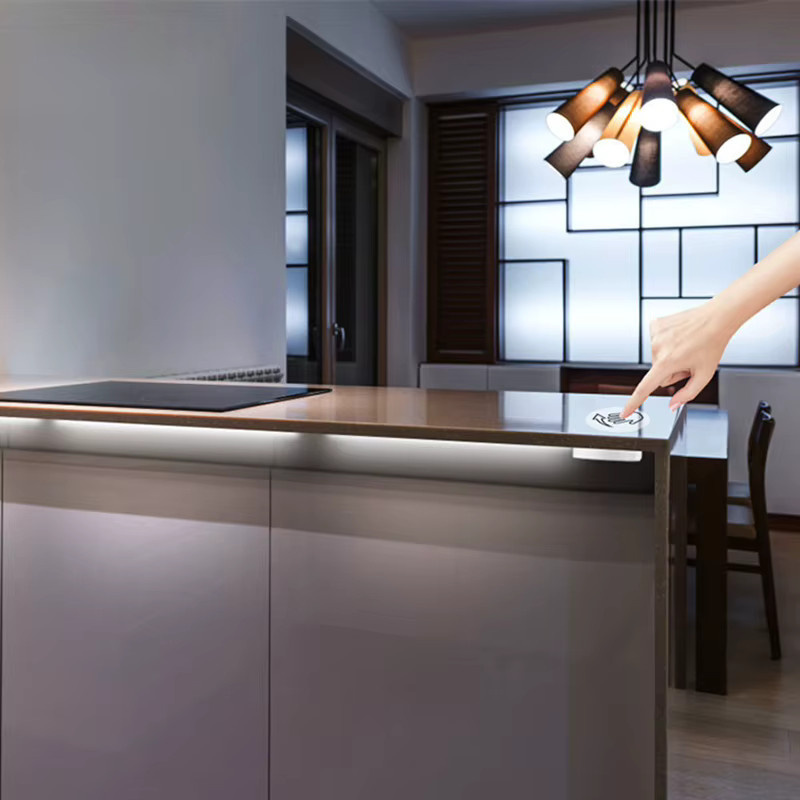 CHNAITEKE Hand Sweep Dimmer Sensor Durchdringungsschalter für Holzpanels, Weiß, 12V-24V LED Touch-Schalter zur unsichtbaren Lichtsteuerung - Bild 5