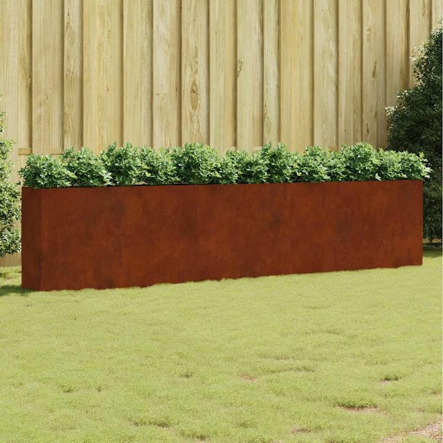 vidaXL Hochbeet aus Cortenstahl in Braun, B/T/H: 360 x 40 x 80 cm - Bild 3