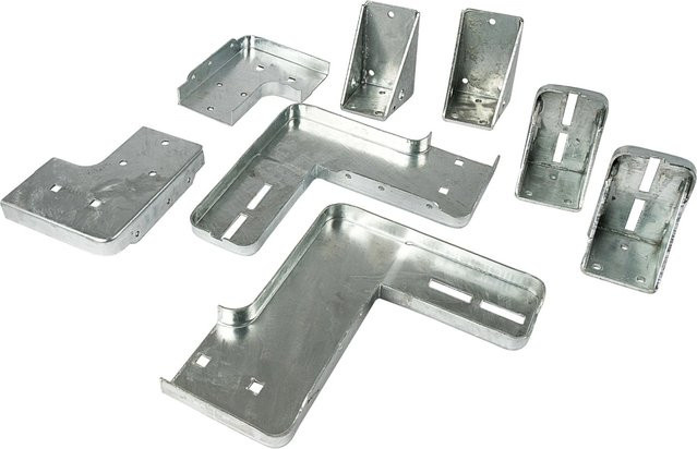 Dolle Außentreppe Gardentop Startset 1 für zwei Stufen in Silber - Bild 1