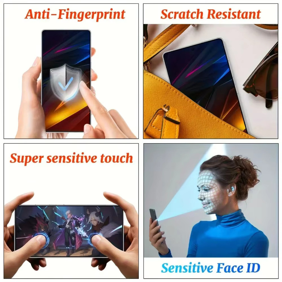 3er-Pack Ultra HD Panzerglas-Displayschutz für Samsung Galaxy S25 S24 S23 S22 S21 Ultra Plus FE, transparent und sturzsicher - Bild 6