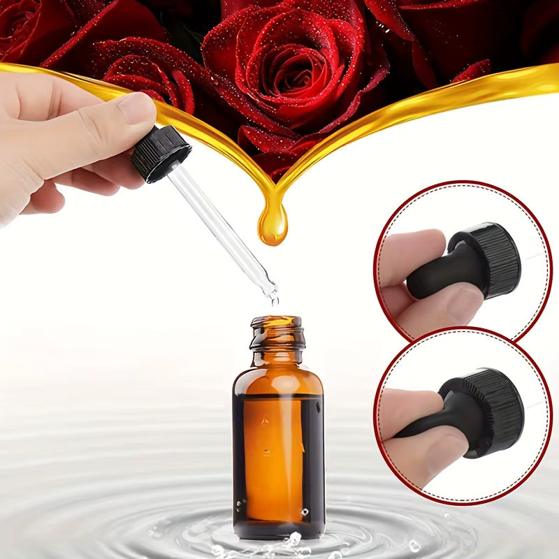 MUB Glasflasche mit Glaspipette, bernsteinfarben, 30 ml, 6 oder 12 Stück - Bild 4