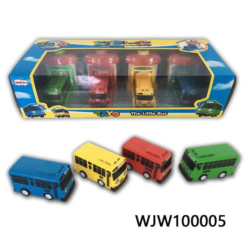 TAKARA TOMY Tayo The Little Bus Slingshot & Pull-Back Car Diy Track Toy Set, ab 3 Jahren - Bild 3