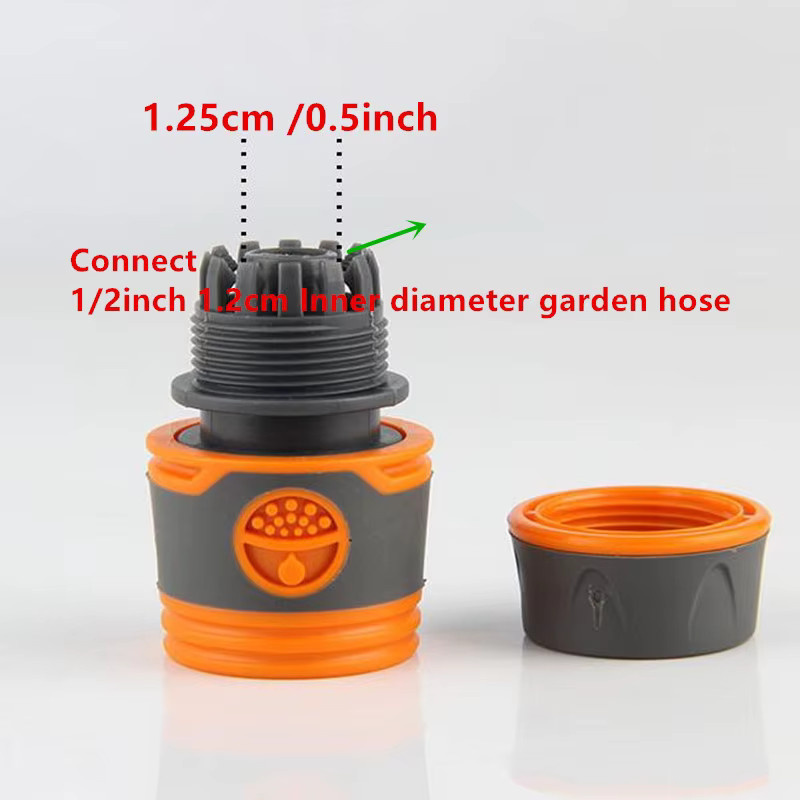 Nongjiale Gartenschlauch-Verbinder 1/2 Zoll als PVC-Reduzierer und 12mm Verlängerungsadapter für Bewässerungssysteme in Orange - Bild 3