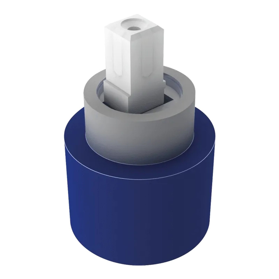 Delabie Keramikkartusche mit Durchflussbegrenzer Ø 40 mm ohne Sockel - Bild 2