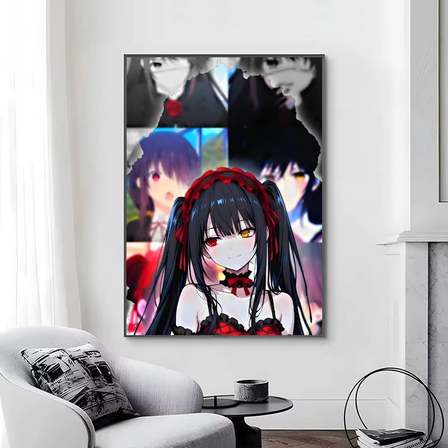 Selbstklebender Anime-Poster Druck Tokisaki Kurumi Motiv in Mehrfarbig für Wanddekoration - Bild 6
