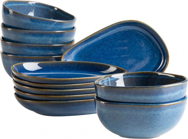 Mäser Snacking-Set Cordelia aus Steinzeug in Blau - Bild 1