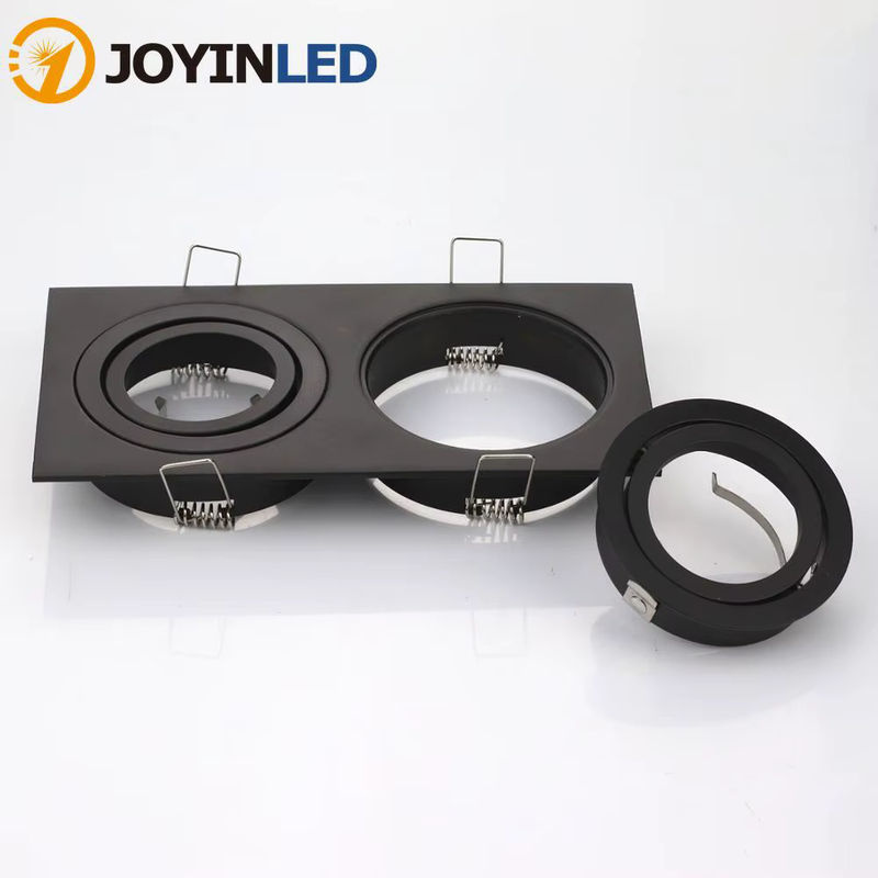JOYINLED Aluminium Doppel-Downlight-Halterung für GU10 MR16 Leuchten in Schwarz, Silber oder Weiß - Bild 2