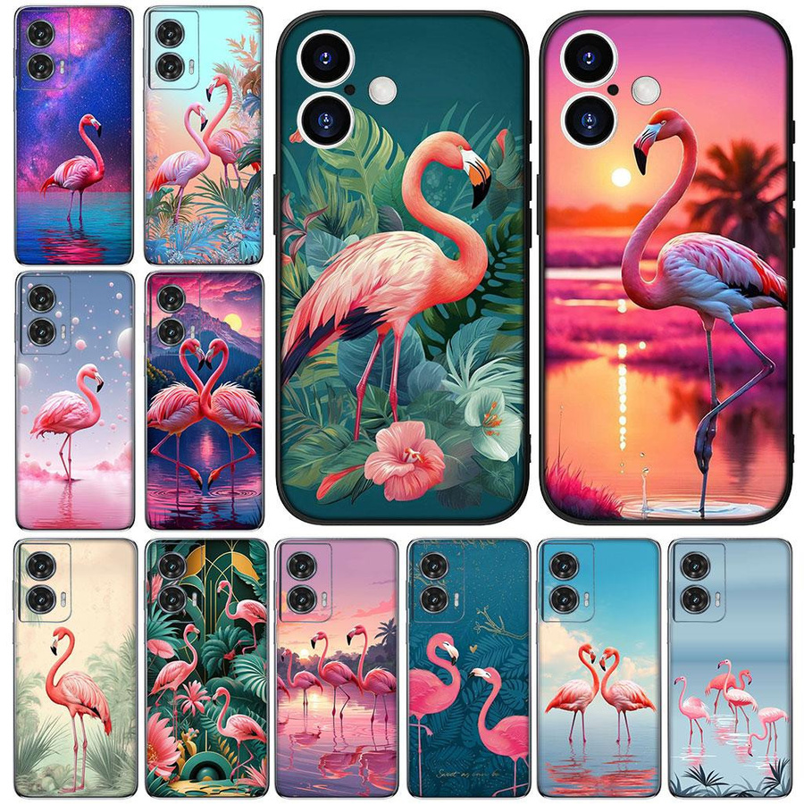 Handyhülle Flamingo und Blumen Design für Samsung Galaxy A56 5G A55 A53 A52 A36 A33 A32 A31 A30 A26 A20 A14 A12 A10 in Multicolour - Bild 5