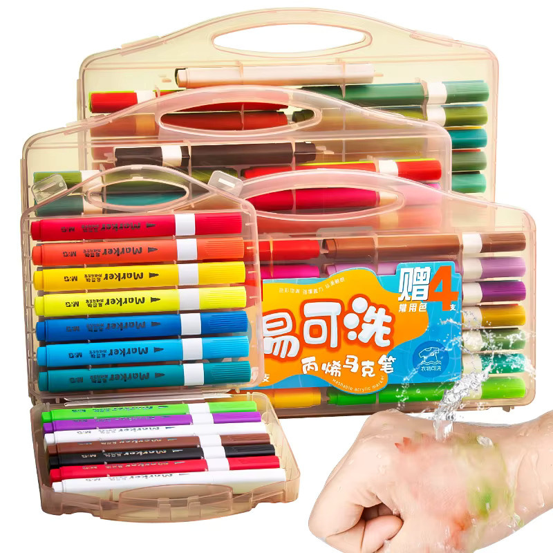 M&G Acrylmarker Brush-Stift Set in Multicolour zum Zeichnen und für Kunstprojekte - Bild 2