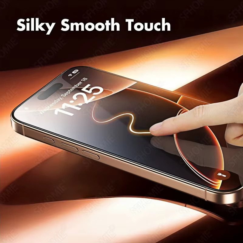 5 Stück SFHOMIE HD Gehärtetes Glas Displayschutzfolie für iPhone 11 bis 17 Pro Max, Plus, Air und 16e/17e, transparent - Bild 3