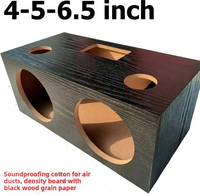 Cbirds DIY Subwoofer-Gehäuse für Aktiv- und Passiv-Lautsprecher, 4, 5 und 6,5 Zoll, Schwarz - Bild 1
