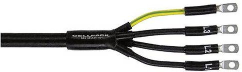 CellPack Warmschrumpf-Endverschluss SFEX4/70-150 in Schwarz - Bild 1