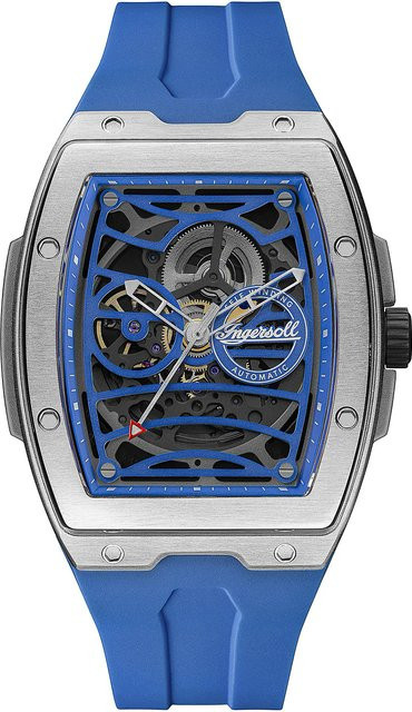 Ingersoll Herrenuhr Challenger, Automatik, Edelstahl, Blau, 45mm - Bild 1