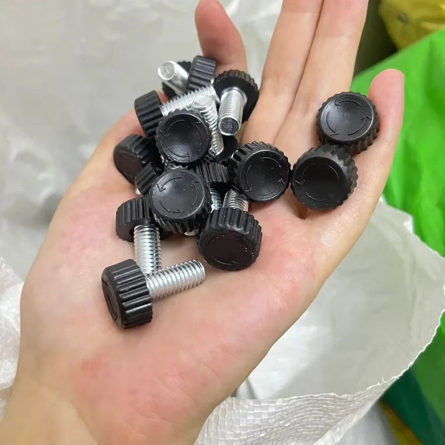 HACTIVOL Rändelschraube mit Rundkopf und Außengewinde in Schwarz aus Nylon - Bild 2