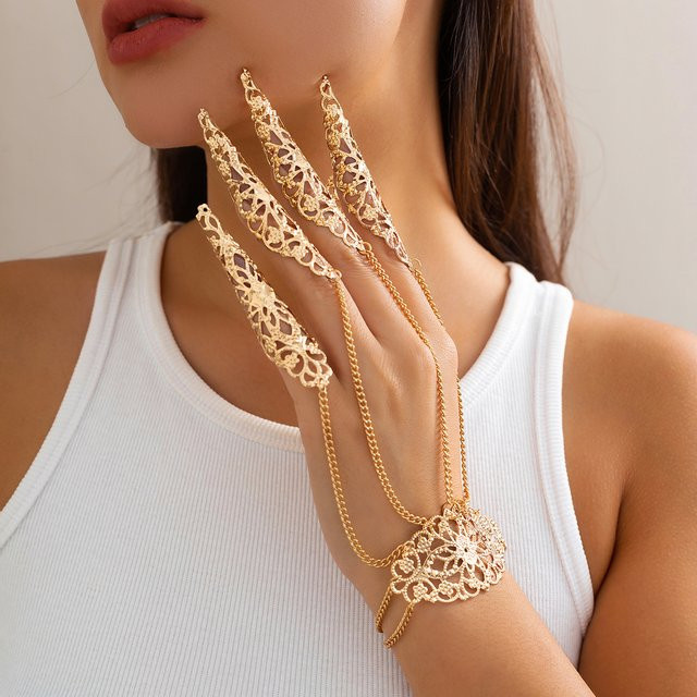 Ingemark Hand Harness Armband, Gold, Damen, Vintage - Bild 1