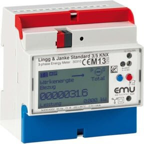 Lingg & Janke Energiezähler Standard KNX REG 3-P EZ-EMU-WSTD-D-REG-FW in Weiß - Bild 1