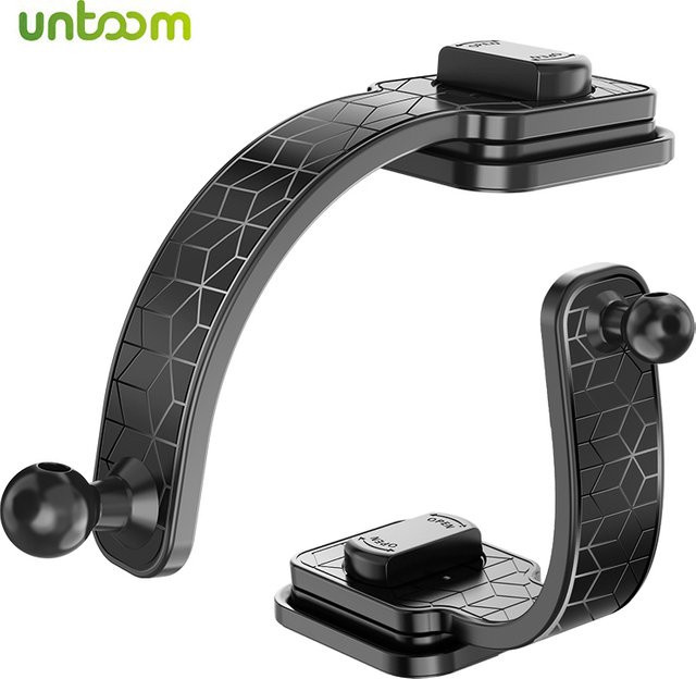 Untoom Autotelefonhalterung mit 17mm Kugelkopf und biegsamem Arm für das Armaturenbrett in Schwarz - Bild 1