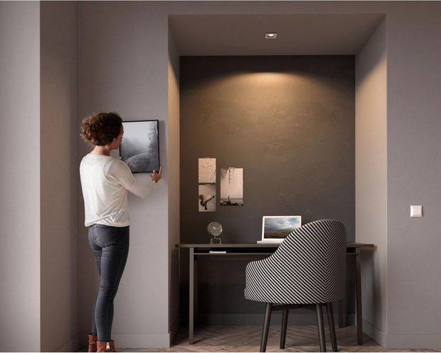 Philips Hue LED-Einbauspot Milliskin rechteckig in Silber inklusive Dimmschalter - Bild 1