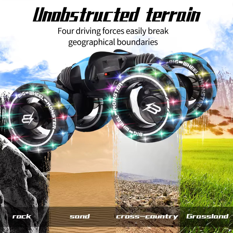 ZWN 4WD RC Auto, ferngesteuertes Offroad-Auto, 1:12, mit Gestensteuerung, Musik, Licht, Stunt-Funktion - Bild 3
