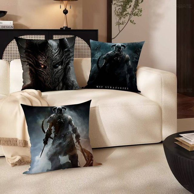 Kissenbezug The Elder Scrolls V: Skyrim Potdemiel Design für Sofa und Dekoration, 45 x 45 cm - Bild 1