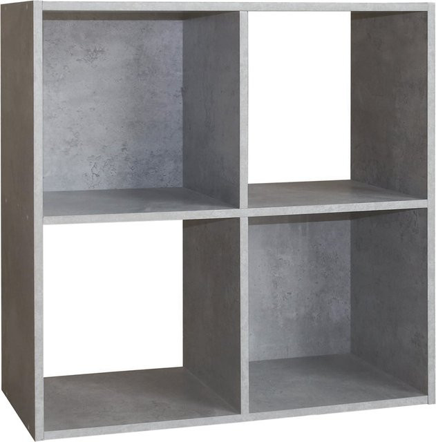 HTI-Living Regal Thekla in Grau Beton-Optik, B/T/H: 60 x 60 x 60 cm - Bild 1