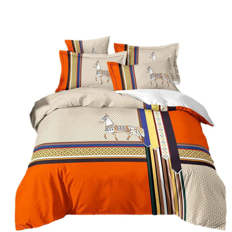 Luxus-Bettwäsche-Set Binchi Fitness mit 3D-Druck und Kissenbezügen aus Polyester, Mehrfarbig, B/H: 240 x 220 cm - Bild 3