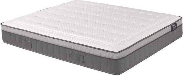 DREAMEA Hybrid Matratze mit Taschenfederkern und Memoryschaum, Weiß, B: 180 cm, T: 200 cm, H: 30 cm