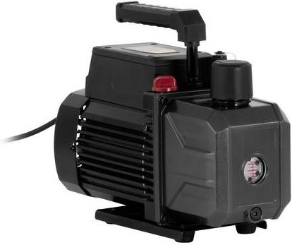 PCE Instruments HVAC Vakuumpumpe PCE-RVP 120 in Schwarz mit 68 l/min, 1/4 Zoll Anschluss, 0,25 PS und 280 ml Öltank - Bild 1